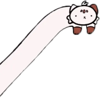 😶 cat, long neck, cartoon, cute, animal telegram sticker