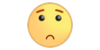 🙁 emoji, sad, upset, unhappy, feeling telegram sticker