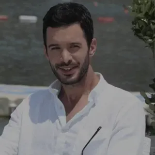 🗞 man, portrait, actor, person, male, handsome, celebrity, white shirt telegram sticker