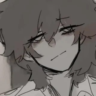 🥢 スケッチ, 漫画, キャラクター, ポートレート telegram sticker