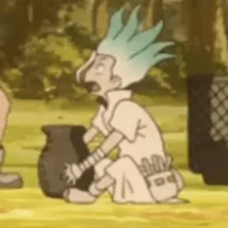 ⏱ Senku Ishigami Dr. Stone anime, Dr. Stone, Senku Ishigami, cartoon telegram sticker