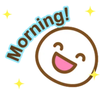 🌞 Morning! manhã, saudação, positivo, feliz, rosto whatsapp sticker
