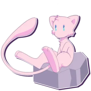 😐 Mew Pokémon telegram sticker