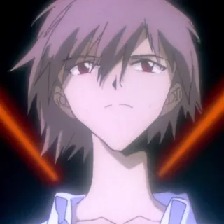 🧊 Kaworu Nagisa Neon Genesis Evangelion anime, kaworu, nagisa, evangelion, character telegram sticker