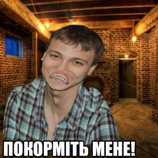 😖 Покормите меня! Meme, Gracioso, Cara, Hambre whatsapp sticker