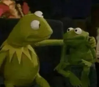 😏 Kermit Kermit the Frog, frog, puppet, Muppet, characters telegram sticker