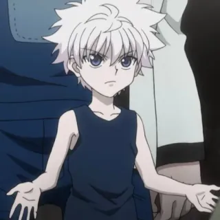 ⚡️ Killua Zoldyck Hunter x Hunter Аниме, Киллуа, Hunter x Hunter, Манга, Мультфильм, Персонаж telegram sticker