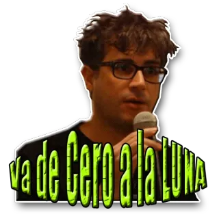 😉 va de Cero a la LUNA espanhol, frase, expressão, lua, zero, ir para a lua telegram sticker