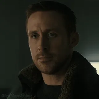 😐 @rooftopsticker Ryan Gosling, actor, portrait, celebrity telegram sticker