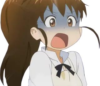 😨 อนิเมะ, ตกใจ, ประหลาดใจ, การ์ตูน, กลัว telegram sticker