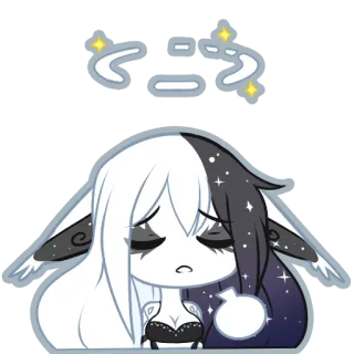 😔 Anime, Triste, Kawaii, Personaje, Chibi whatsapp sticker