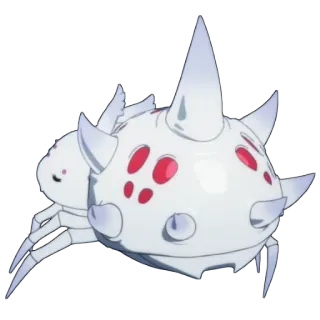 💃 sticker, white, spider, cartoon, anime, monster telegram sticker