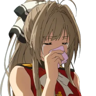 😢 Anime, Menangis, Sedih, Gadis, Air mata, Gadis Anime telegram sticker