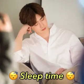 😴 😴 Sleep time 😴 sonno, dormire, tempo, emoji, uomo, riposo telegram sticker