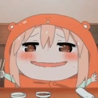 🥤 Umaru Doma Himouto! Umaru-chan Anime, Umaru, Himouto, Dessin animé, Orange, Personnage, Mignon telegram sticker