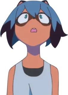 😲 Michiru Kagemori BNA Anime, Cartone animato, Antropomorfo, Tanuki, Ragazza telegram sticker