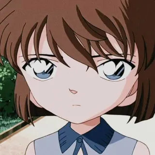 😔 Ai Haibara Detective Conan Anime, Kreskówka, Detektyw Conan, Ai Haibara, Dziewczyna telegram sticker