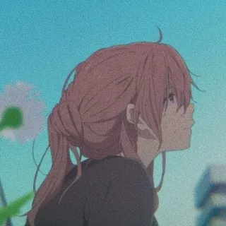 🌷 Shouko Nishimiya A Silent Voice Anime, Mädchen, Stumm, Gehörlos, Hörschädigung telegram sticker