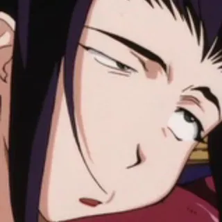 😏 Faye Valentine Cowboy Bebop Anime, Faye Valentine, Cowboy Bebop, Animação, Personagem, Série de TV telegram sticker