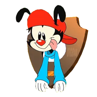 🙂 Wakko Warner Animaniacs Dibujo animado, Wakko, Warner, Animaniacs, Pegatina, Perro telegram sticker