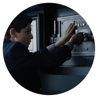 Gotham. Bruce Wayne telegram stickers