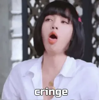 🤢 cringe cringe, meme, espressione, divertente whatsapp sticker