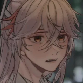 🌟 Kaedehara Kazuha Genshin Impact Anime, Video game, Kazuha, Genshin Impact, Personagem, Arte digital, Fanart telegram sticker