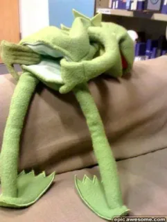 🐸 Kermit Kermit la rana, Muppets, burattino, rana, giocattolo, peluche telegram sticker