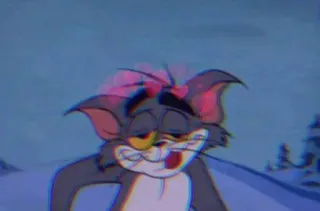 🔗 Tom Tom and Jerry hoạt hình, mèo, mệt mỏi, hài hước, meme telegram sticker