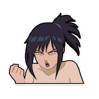 😠 Hinata Hyuga Naruto Anime, Ragazza, Cartone animato, Hyuga, Fanart telegram sticker