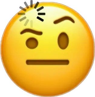 🫤 emoji, thinking, pondering, face, confused, question, thoughtful telegram sticker