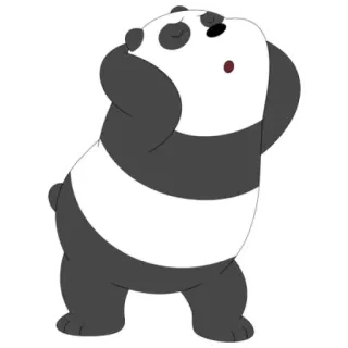 😈 Panda We Bare Bears panda, we bare bears, cartoon, animal telegram sticker