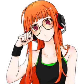 😮 Futaba Sakura Persona 5 Anime, Videospiel, Persona 5, Futaba Sakura telegram sticker