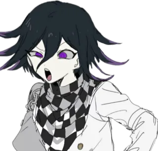 🤨 Kokichi Oma Danganronpa V3: Killing Harmony 애니메이션, 캐릭터, 단간론파, 오마 코키치 telegram sticker