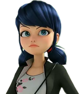 😠 Marinette Dupain-Cheng Miraculous: Tales of Ladybug & Cat Noir Мультфильм, Персонаж, Леди Баг и Супер-Кот, Маринетт, Анимация telegram sticker