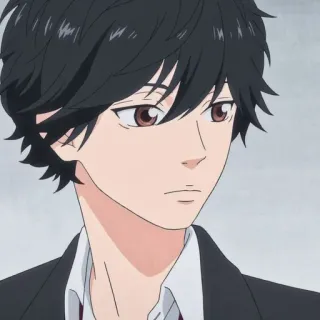 😐 anime, kreskówka, chłopak, mężczyzna, portret telegram sticker
