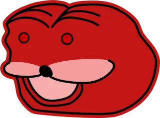 😡 สีแดง, เปเป้, กบ, มีม, การ์ตูน telegram sticker