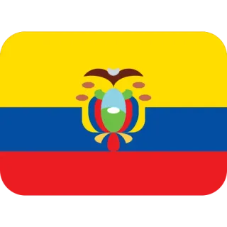 🇪🇨 Ecuador, bandera, bandera nacional, Sudamérica, país, nación telegram sticker