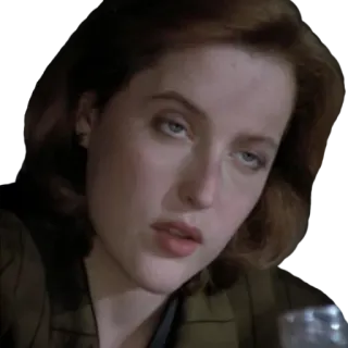 😕 Dana Scully The X-Files Dana Scully, X-Files, Agente Scully, Gillian Anderson telegram sticker