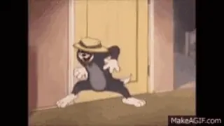 😈 Tom Cat Tom and Jerry dessin animé, chat, drôle, personnage, chapeau, animation whatsapp sticker