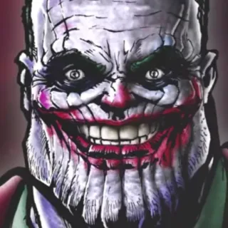 🤡 Joker Coringa, Personagem, Desenho animado, Vilão telegram sticker