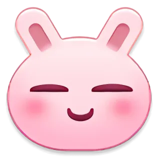 🦇 pink rabbit whatsapp sticker