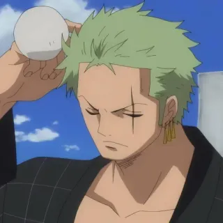 🌽 Zoro One Piece anime, one piece, zoro, roronoa zoro, pirate, swordsman telegram sticker