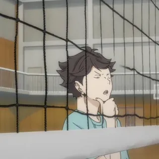 🤨 Oikawa Tooru Haikyuu!! Anime, Haikyuu, Oikawa Tooru, Siatkówka telegram sticker