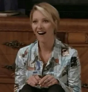 😍 Phoebe Buffay Friends Serial TV, Sitcom, Przyjaciele, Komedia, Phoebe Buffay, Lisa Kudrow telegram sticker