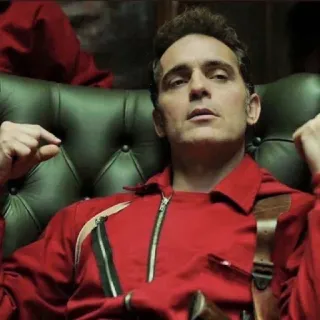 😏 Berlin Money Heist La Casa de Papel, Berlin, Personnage, Télévision, Netflix, La Casa de Papel telegram sticker