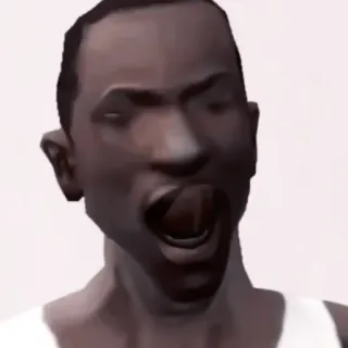 🥞 CJ Grand Theft Auto: San Andreas CJ, Grand Theft Auto, San Andreas, Gra wideo, Carl Johnson telegram sticker
