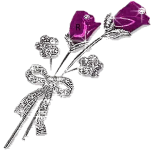 🌹 R rose, flower, purple whatsapp sticker