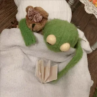 🥳 orsacchiotto, peluche, leggere, libro, carino, giocattolo, peluche whatsapp sticker
