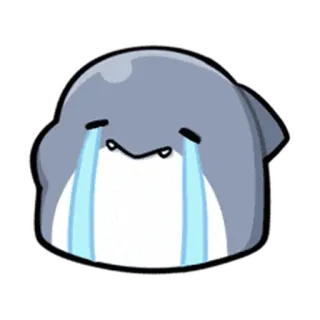 👌 울음, 슬픔, 눈물, 감정적, 만화, 블롭 telegram sticker